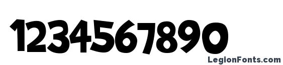 Brady Bunch Font, Number Fonts