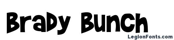 шрифт Brady Bunch, бесплатный шрифт Brady Bunch, предварительный просмотр шрифта Brady Bunch