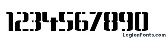 BraesideLumberboy Russian Font, Number Fonts