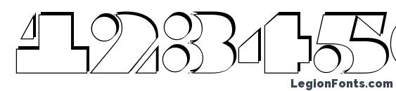 Braggaotlsh regular Font, Number Fonts