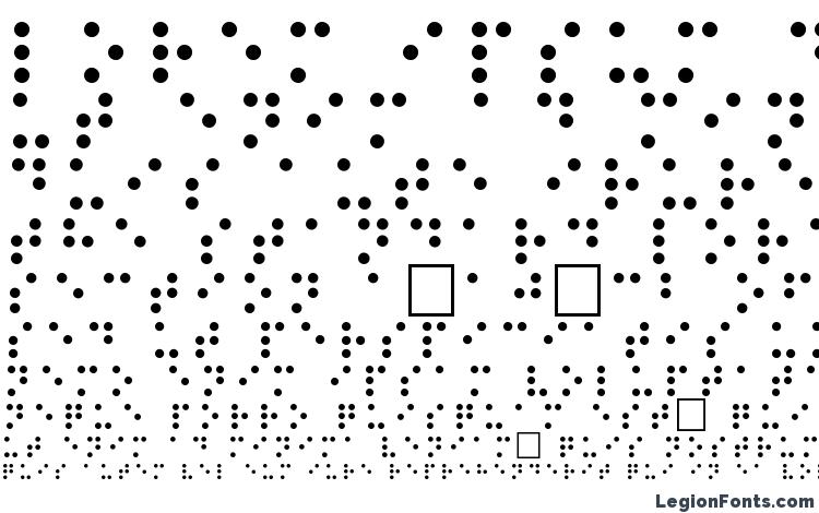 образцы шрифта Braille Regular, образец шрифта Braille Regular, пример написания шрифта Braille Regular, просмотр шрифта Braille Regular, предосмотр шрифта Braille Regular, шрифт Braille Regular