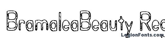 BramaleaBeauty Regular font, free BramaleaBeauty Regular font, preview BramaleaBeauty Regular font