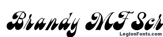 Brandy MF Script font, free Brandy MF Script font, preview Brandy MF Script font