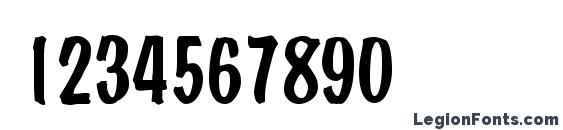Brandyscript Regular Font, Number Fonts