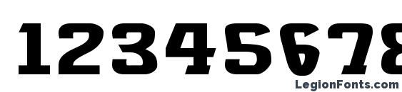 Brassett Bold Font, Number Fonts