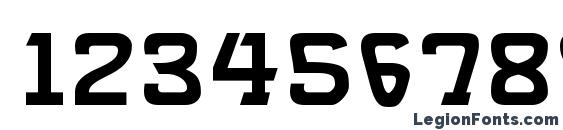 Brassett Font, Number Fonts