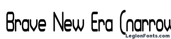 Brave New Era (narrow) G98 font, free Brave New Era (narrow) G98 font, preview Brave New Era (narrow) G98 font