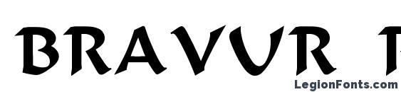шрифт BRAVUR Regular, бесплатный шрифт BRAVUR Regular, предварительный просмотр шрифта BRAVUR Regular