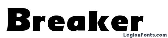 шрифт Breaker, бесплатный шрифт Breaker, предварительный просмотр шрифта Breaker