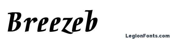 Breezeb font, free Breezeb font, preview Breezeb font