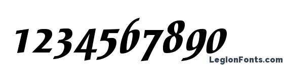 Breezec bold Font, Number Fonts