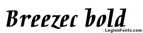 Breezec bold Font