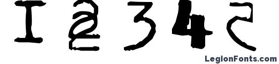 BrentonscrawlType Font, Number Fonts