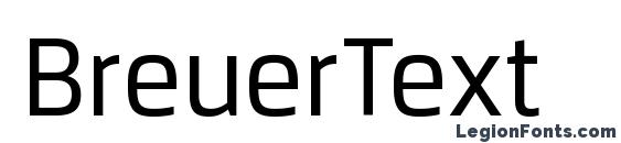 BreuerText font, free BreuerText font, preview BreuerText font
