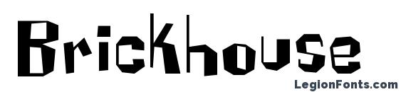 шрифт Brickhouse, бесплатный шрифт Brickhouse, предварительный просмотр шрифта Brickhouse