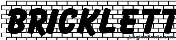 Brickletter font, free Brickletter font, preview Brickletter font