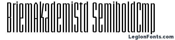 BriemAkademiStd SemiboldCmp font, free BriemAkademiStd SemiboldCmp font, preview BriemAkademiStd SemiboldCmp font
