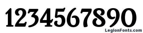 Brighton Bold Plain Font, Number Fonts