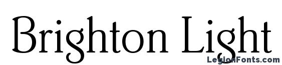Brighton Light Plain Font, Cool Fonts