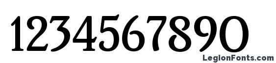 Brighton Medium Plain Font, Number Fonts