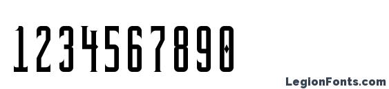 BrightonTwo Gothika NBP Font, Number Fonts