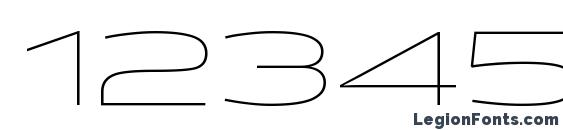 Briller Thin Font, Number Fonts