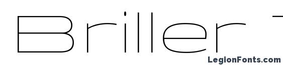 Briller Thin font, free Briller Thin font, preview Briller Thin font