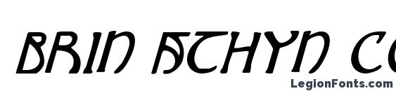 Brin Athyn Condensed Italic Font