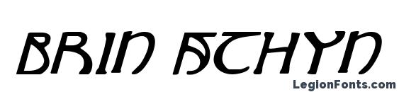 шрифт Brin Athyn Italic, бесплатный шрифт Brin Athyn Italic, предварительный просмотр шрифта Brin Athyn Italic