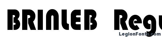 BRINLEB Regular font, free BRINLEB Regular font, preview BRINLEB Regular font