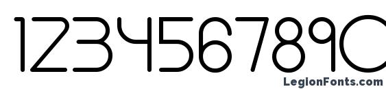Brion Light Font, Number Fonts