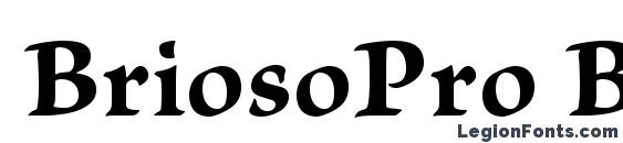 BriosoPro BoldCapt font, free BriosoPro BoldCapt font, preview BriosoPro BoldCapt font