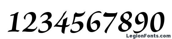 BriosoPro BoldIt Font, Number Fonts