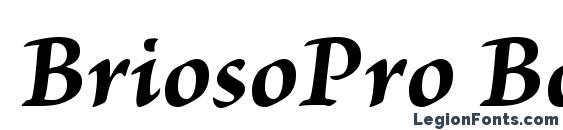 BriosoPro BoldItCapt font, free BriosoPro BoldItCapt font, preview BriosoPro BoldItCapt font