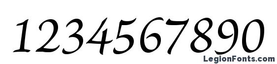 BriosoPro ItCapt Font, Number Fonts