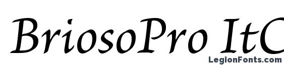 BriosoPro ItCapt font, free BriosoPro ItCapt font, preview BriosoPro ItCapt font