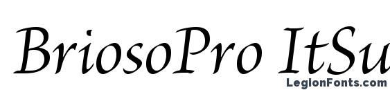 шрифт BriosoPro ItSubh, бесплатный шрифт BriosoPro ItSubh, предварительный просмотр шрифта BriosoPro ItSubh