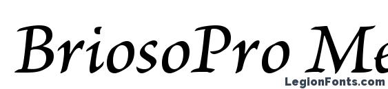 BriosoPro MediumItCapt font, free BriosoPro MediumItCapt font, preview BriosoPro MediumItCapt font