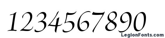 BriosoPro MediumItDisp Font, Number Fonts