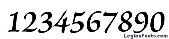 BriosoPro SemiboldItCapt Font, Number Fonts