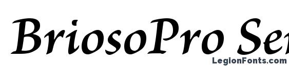 шрифт BriosoPro SemiboldItCapt, бесплатный шрифт BriosoPro SemiboldItCapt, предварительный просмотр шрифта BriosoPro SemiboldItCapt