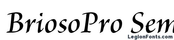 BriosoPro SemiboldItSubh font, free BriosoPro SemiboldItSubh font, preview BriosoPro SemiboldItSubh font