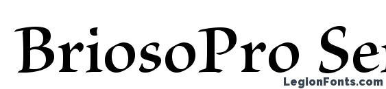 BriosoPro SemiboldSubh font, free BriosoPro SemiboldSubh font, preview BriosoPro SemiboldSubh font