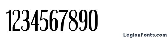 Bristol Compressed Medium Regular Font, Number Fonts