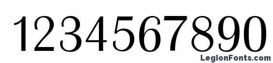 Bristol Light Regular Font, Number Fonts