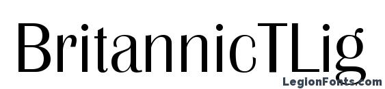 BritannicTLig font, free BritannicTLig font, preview BritannicTLig font
