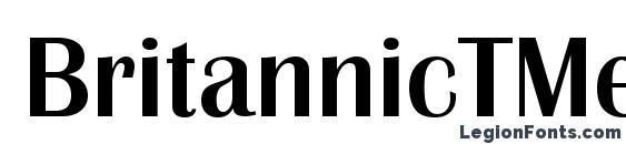 шрифт BritannicTMed, бесплатный шрифт BritannicTMed, предварительный просмотр шрифта BritannicTMed