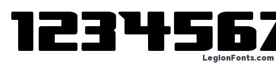 Broad Font, Number Fonts