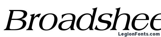Шрифт Broadsheet ldo bold italic
