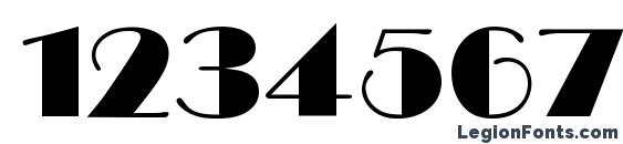 Broadway Normal Font, Number Fonts